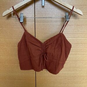 NWT LSPACE carrie crop top in rust, women medium l*space
